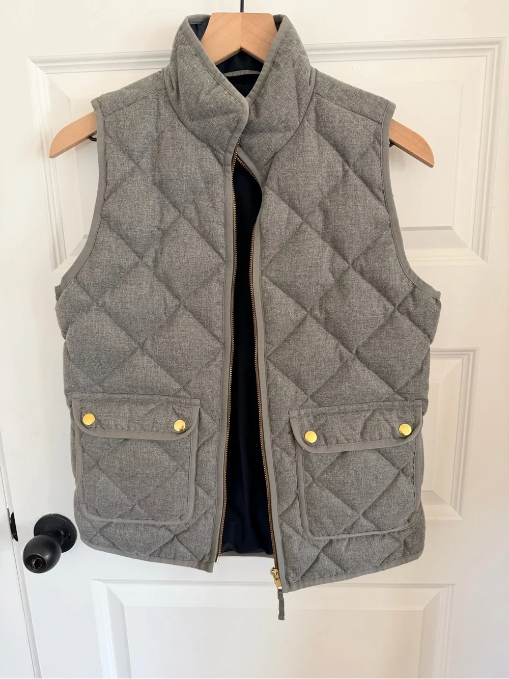 JCrew down quilted vest xs
